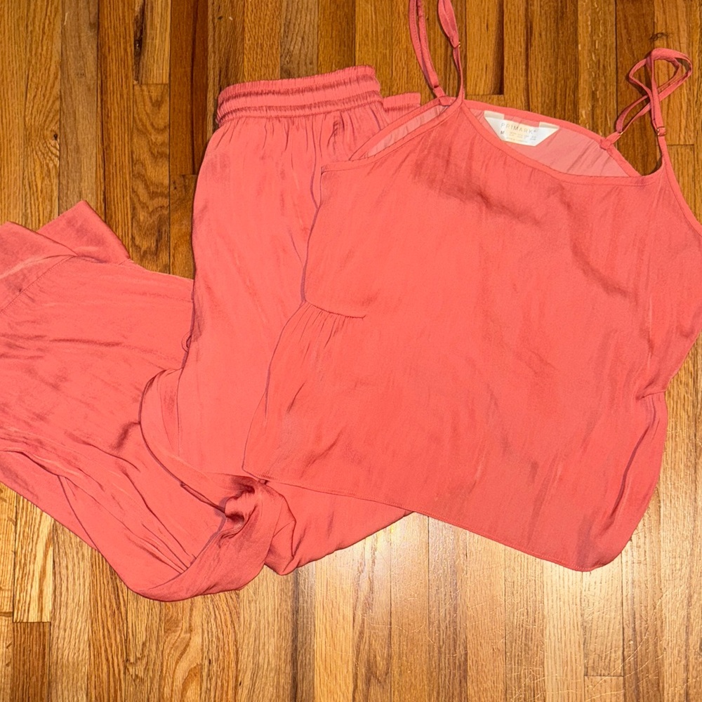 Coral Sleeveless Top and PJ Set